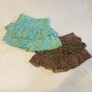 Lot of Two skorts skirts size 10 Justice